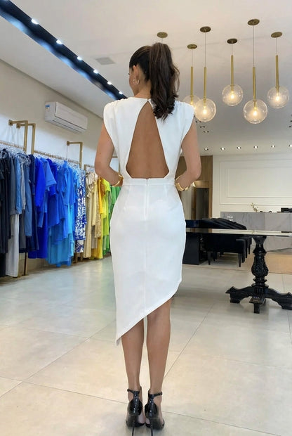 Vestido casual mujer corte recto