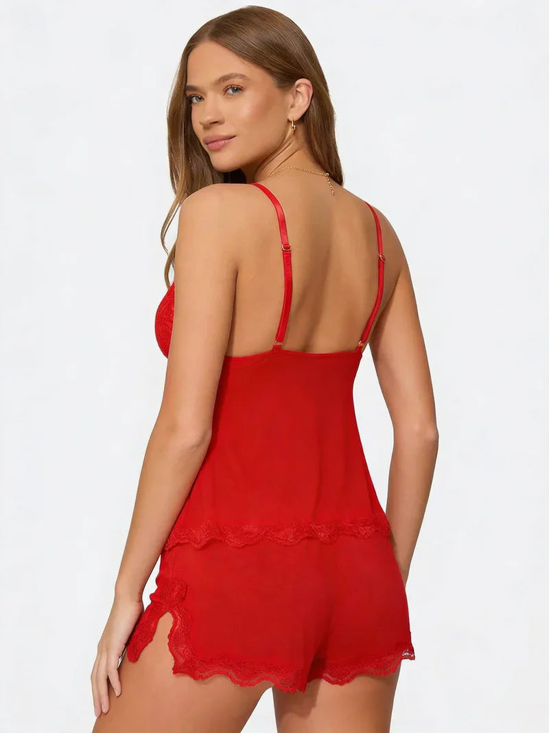 Conjunto Mujer de Encaje Delicado Corte Favorecedor