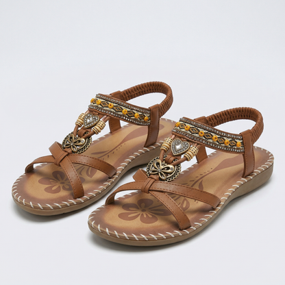 Sandalias ortopédicas mujer estilo ibiza comodidad