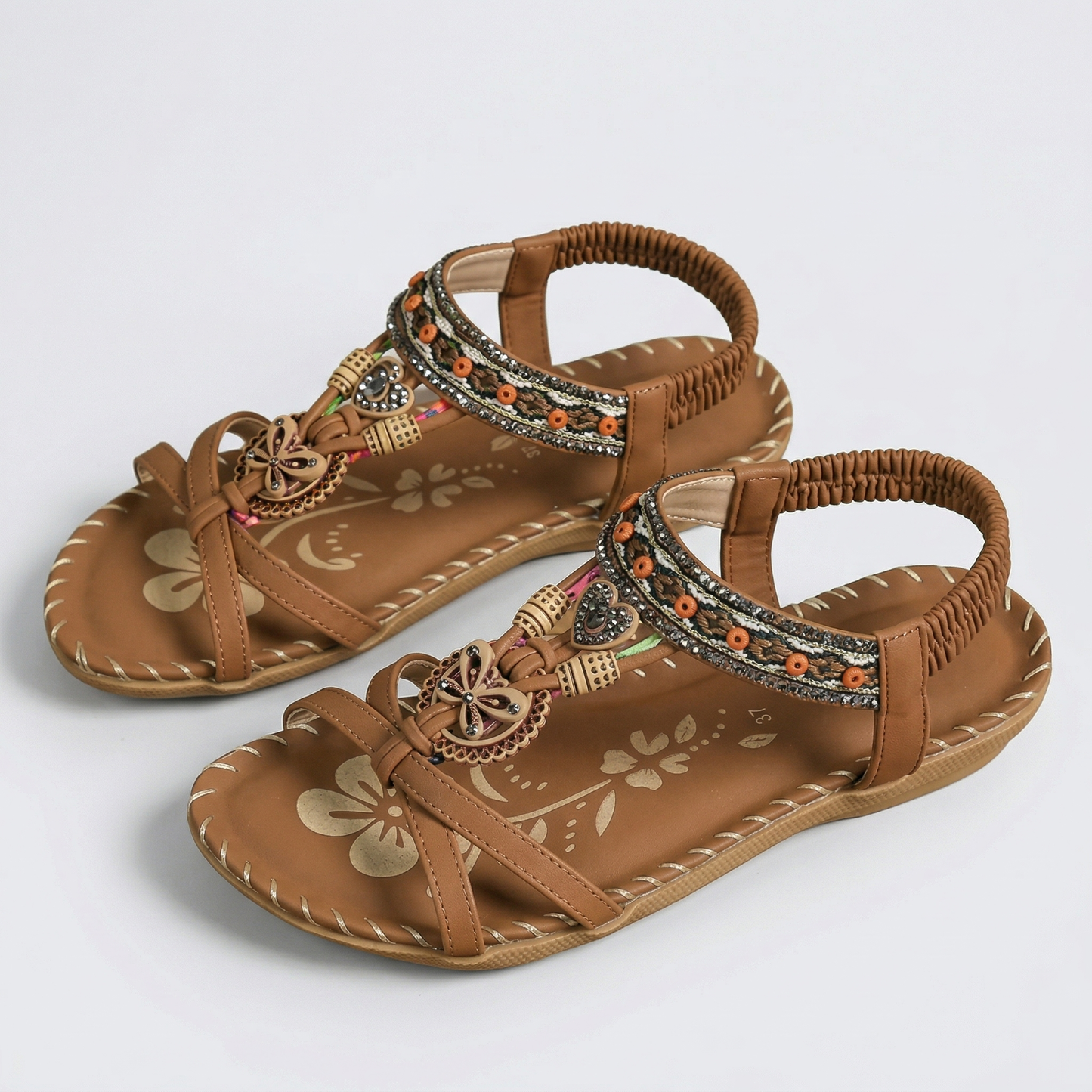 Sandalias ortopédicas mujer estilo ibiza comodidad