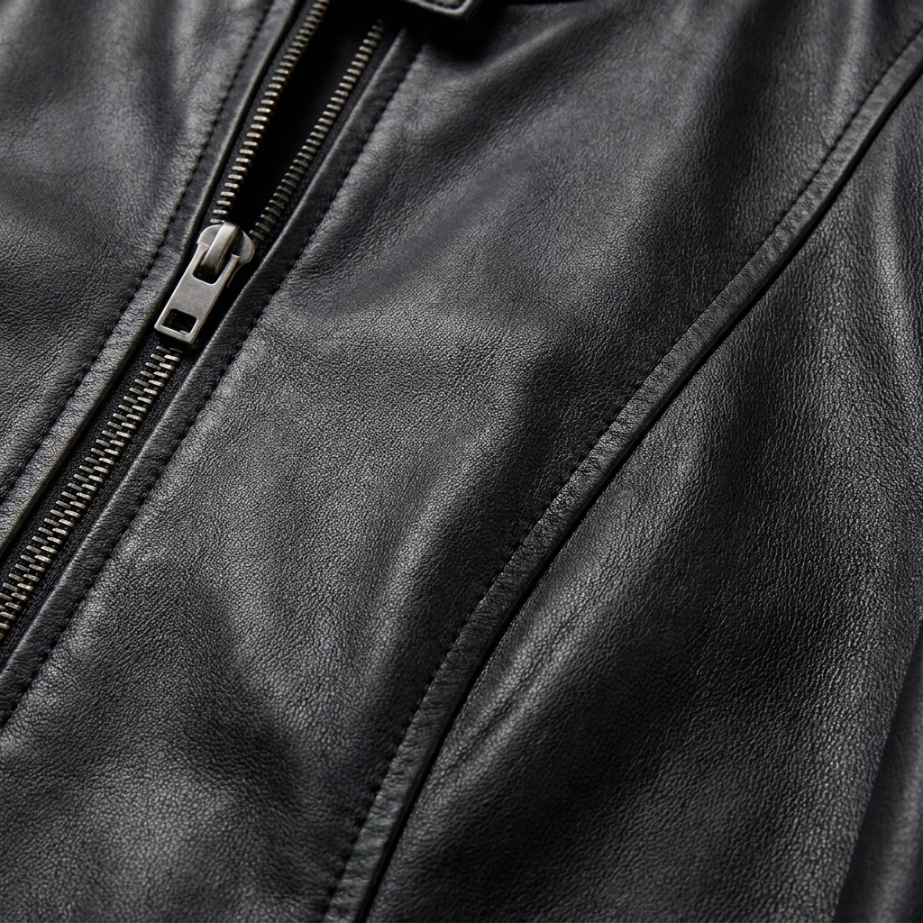 Chaqueta Biker Mujer Ajustada de Piel