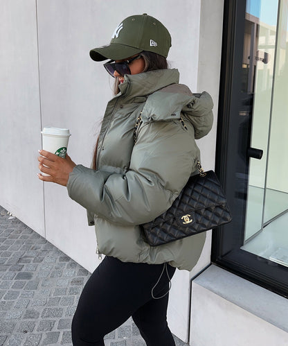 Chaqueta Mujer Estilo Urbano Corte Moderno