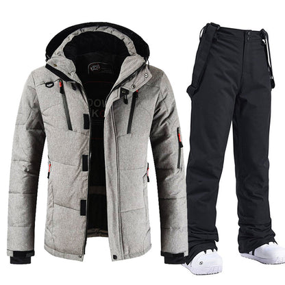 Conjunto Hombre Chaqueta y Pantalón Acolchados Invierno Resistente