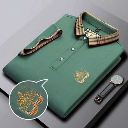 Polo Hombre Algodón Cuello Contraste Estilo Informal