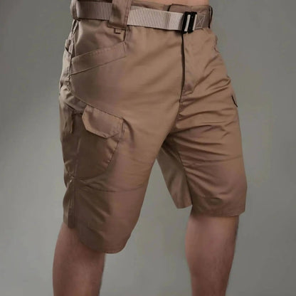 Pantalón Corto Cargo Hombre Algodón Cinturón Bolsillos - Mavetta