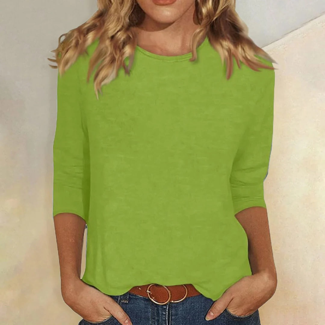 Mujer Casual Cuello Redondo Manga Corta
