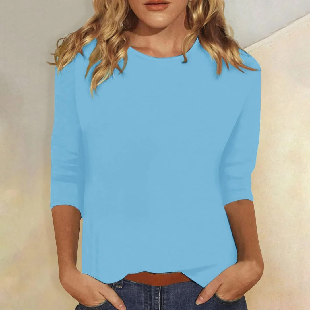Mujer Casual Cuello Redondo Manga Corta