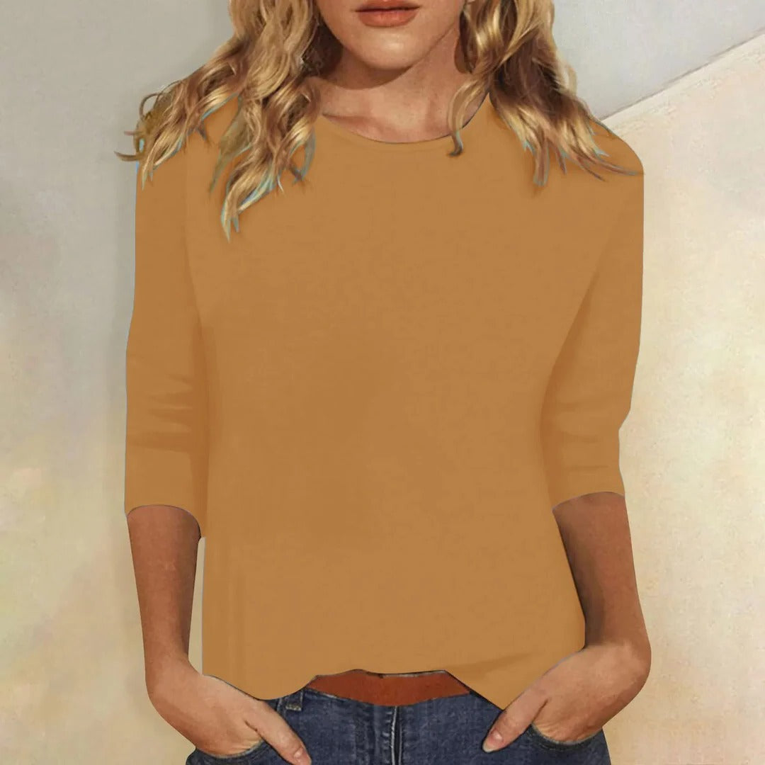 Mujer Casual Cuello Redondo Manga Corta