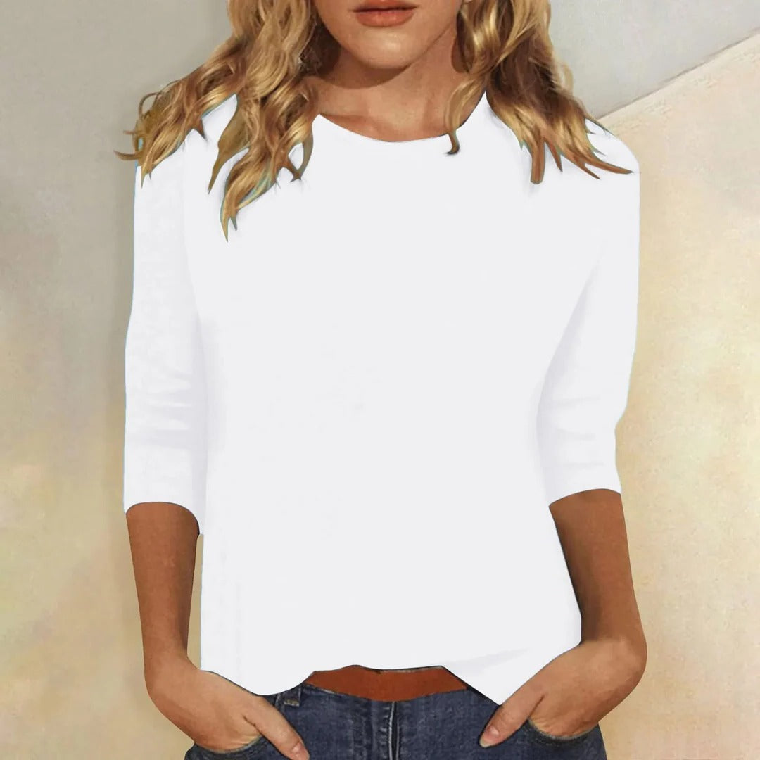 Mujer Casual Cuello Redondo Manga Corta