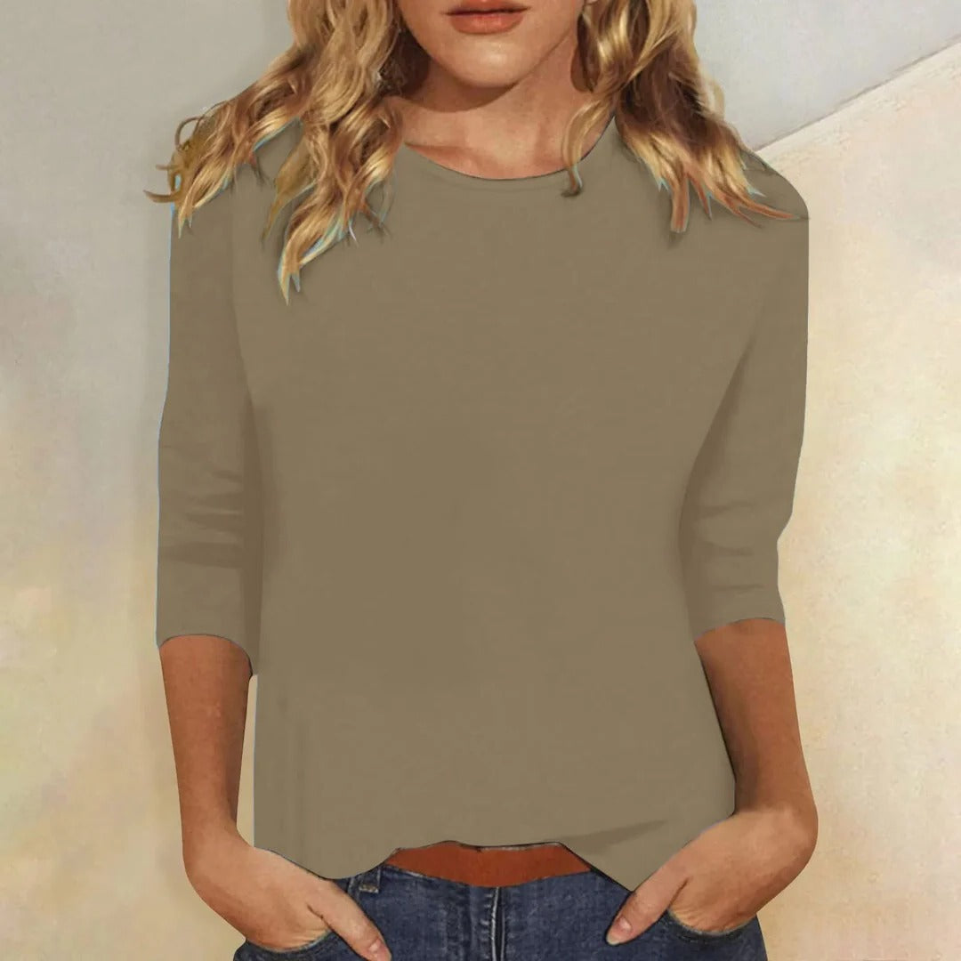 Mujer Casual Cuello Redondo Manga Corta