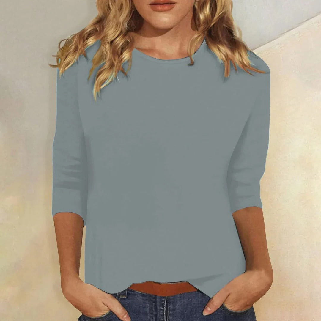 Mujer Casual Cuello Redondo Manga Corta