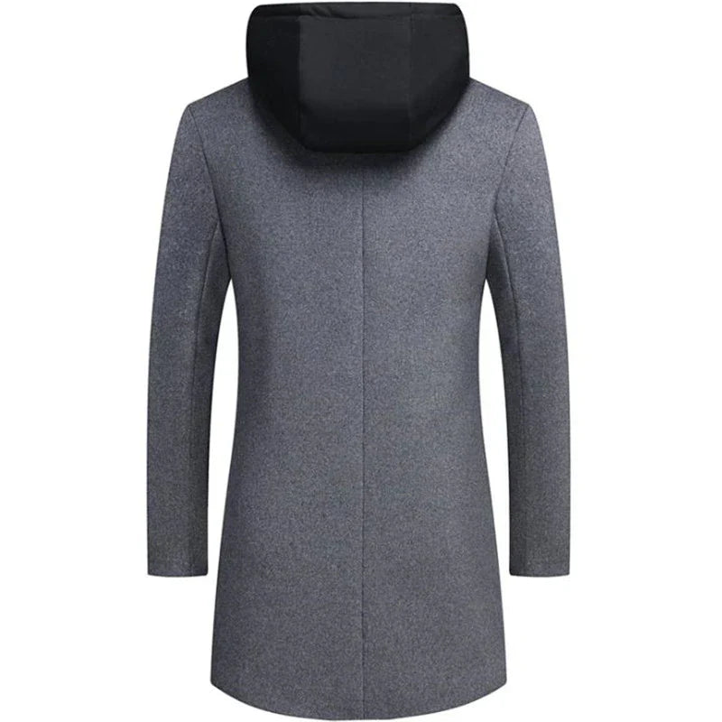 Chaqueta casual hombre con cierre de botones y cremallera