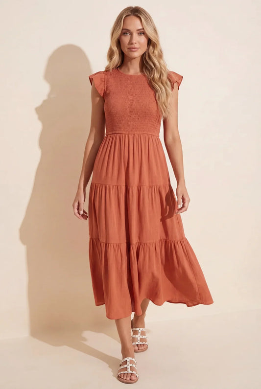 Vestido Largo Mujer Casual Ajuste Suelto - Mavetta