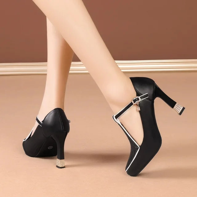 Tacones Mujer Elegantes Diseño Brillante