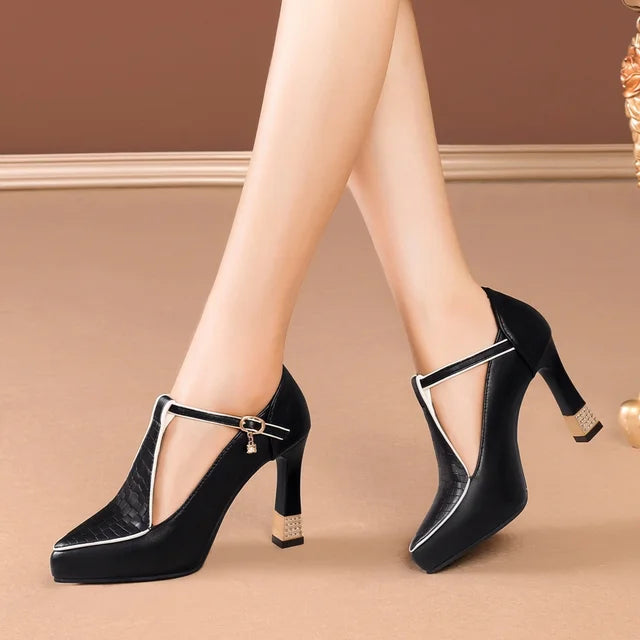 Tacones Mujer Elegantes Diseño Brillante