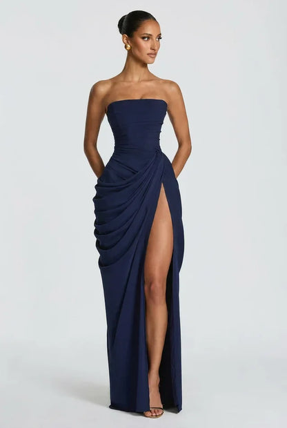 Vestido Largo Mujer Ajuste Elegante