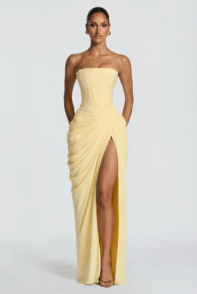 Vestido Largo Mujer Ajuste Elegante