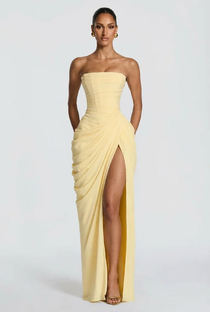Vestido Largo Mujer Ajuste Elegante