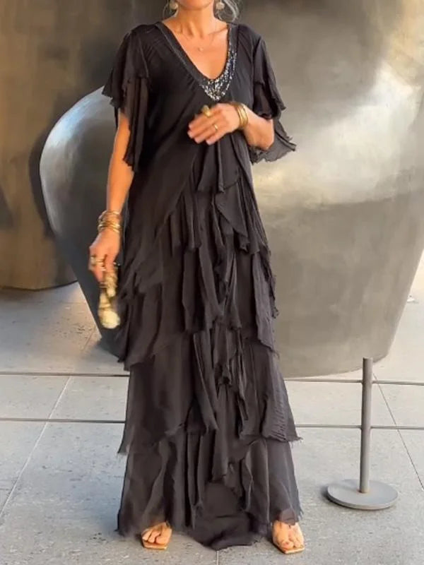 Vestido largo Mujer Estampado Floral Corte Fluido - Mavetta