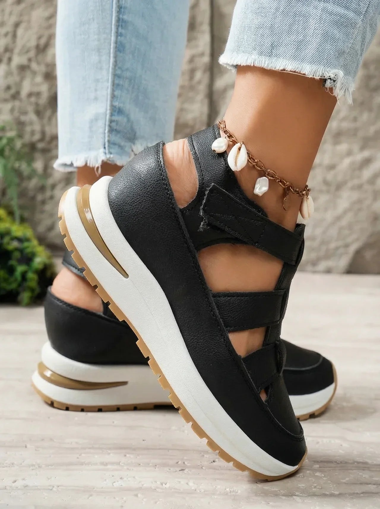 Sandalias Mujer de Cuña Comodas Ajuste Confortable