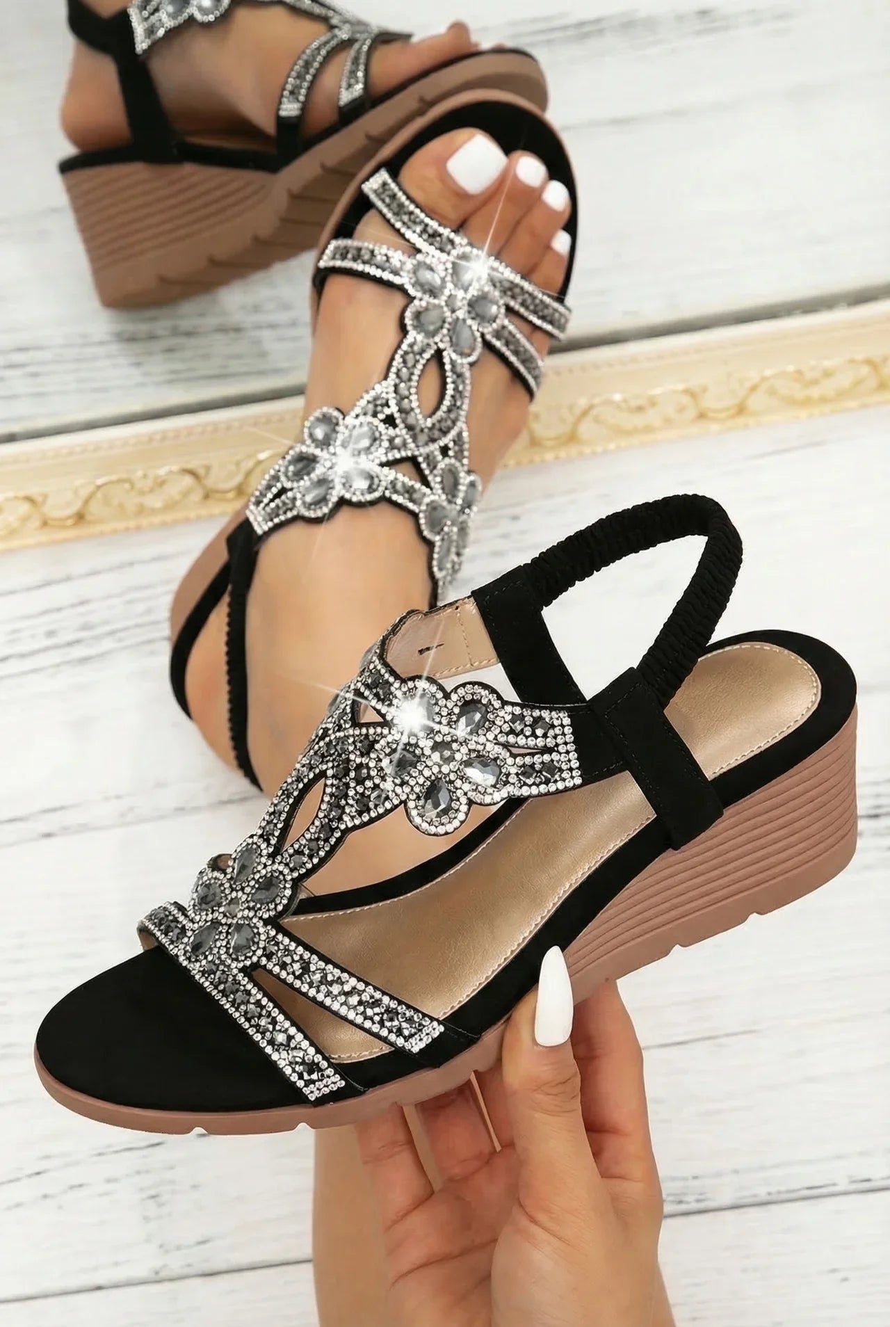 Sandalias Mujer Ortopédicas Cuña Confort