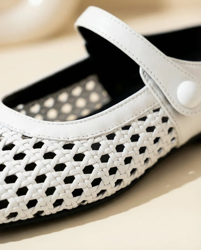 Sandalias Mujer Trenzadas Estilo Mary Jane