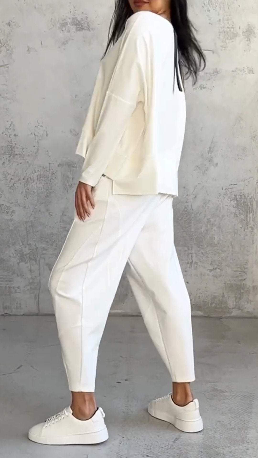 Traje Mujer Dos Piezas Fluido Blazer y Pantalón Ajustado