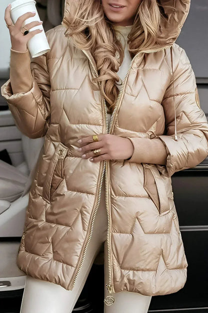 Abrigo Mujer Casual Elegante Corte Recto