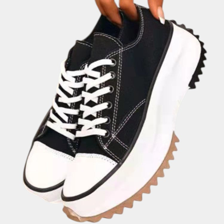 Zapatillas Mujer con Puntera Redonda y Suela Gruesa