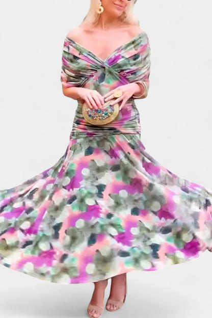 Vestido maxi mujer fluido estilo elegante