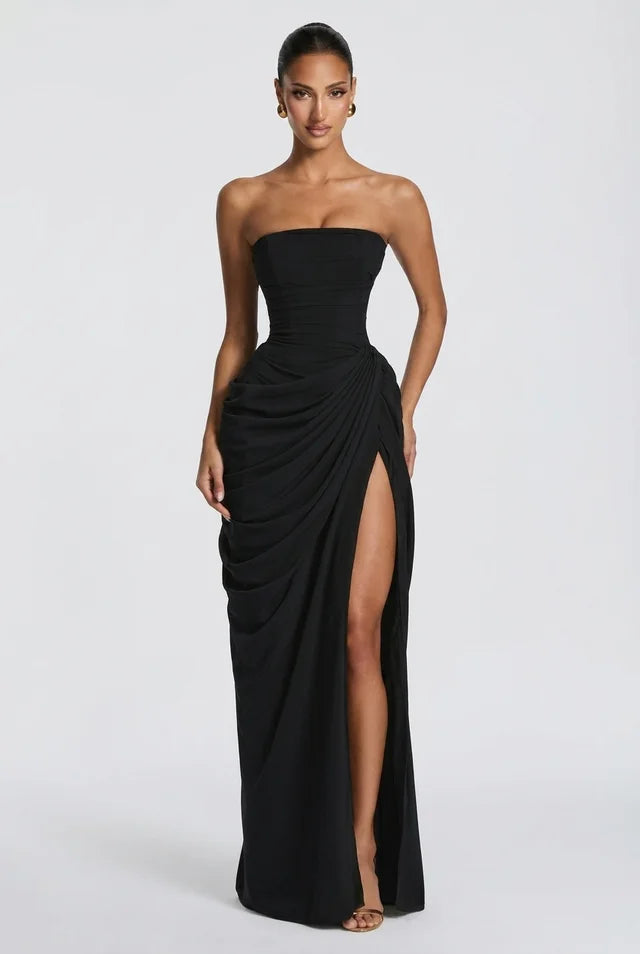 Vestido Largo Mujer Ajuste Elegante