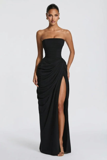 Vestido Largo Mujer Ajuste Elegante