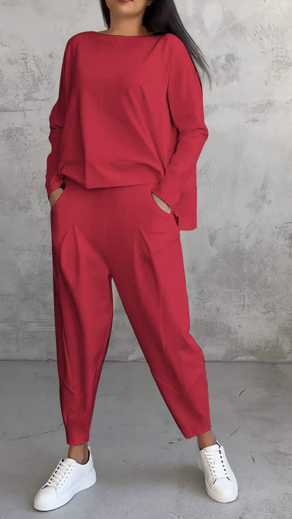 Traje Mujer Dos Piezas Fluido Blazer y Pantalón Ajustado