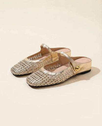 Sandalias Mujer Trenzadas Estilo Mary Jane