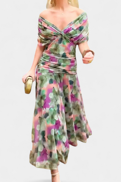 Vestido maxi mujer fluido estilo elegante
