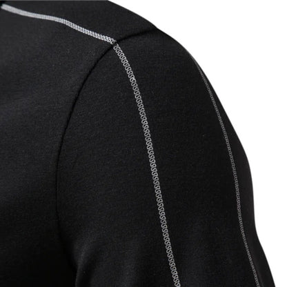 Camisa Hombre Manga Corta con Cremallera Ajuste Regular