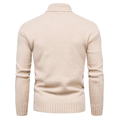 Suéter Hombre de Punto Casual Cuello Alto
