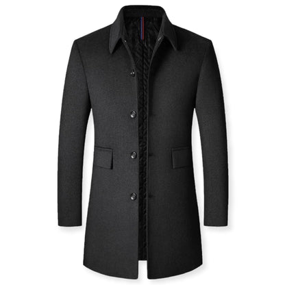 Abrigo Hombre Corte Slim Fit con Botones - Mavetta
