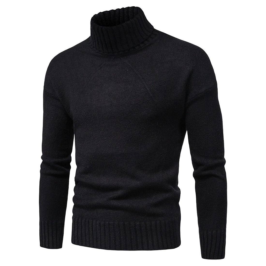 Suéter Hombre de Punto Casual Cuello Alto