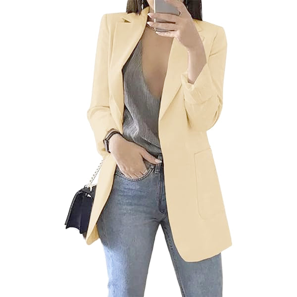 Blazer Mujer Oversize Manga Larga Largo