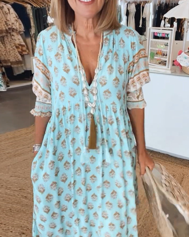 Vestido Mujer Ligero Bohemio Estilo Verano - Mavetta