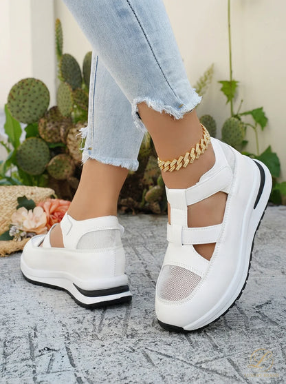 Sandalias Mujer con Ajuste Velcro