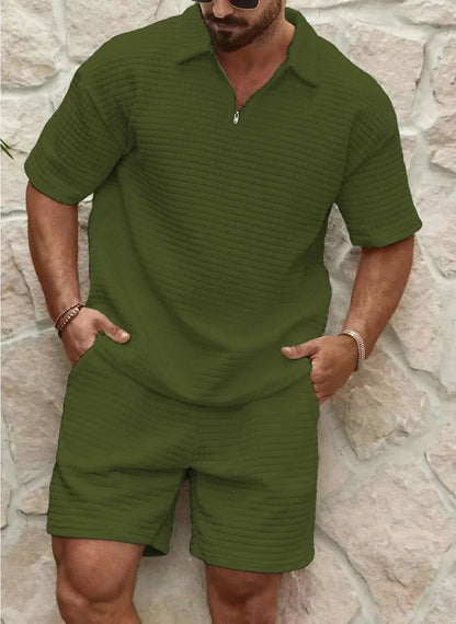 Traje Hombre Casual Texturizado Dos Piezas