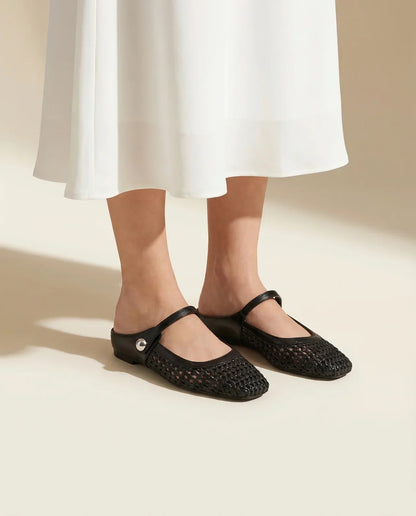 Sandalias Mujer Trenzadas Estilo Mary Jane