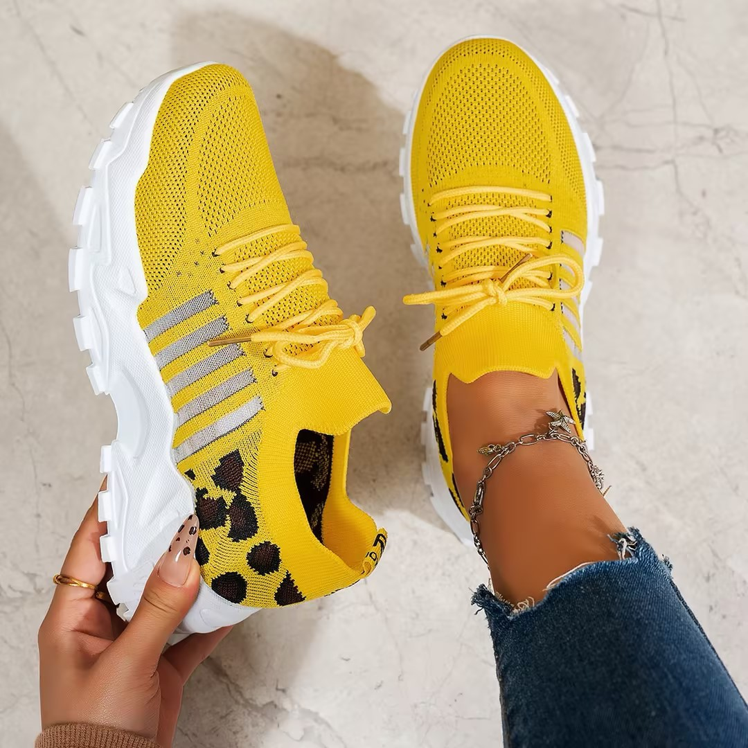 Zapatillas ortopédicas mujer suela gruesa con cordones