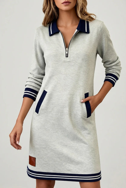 Vestido Elegante Mujer Ajuste Clásico