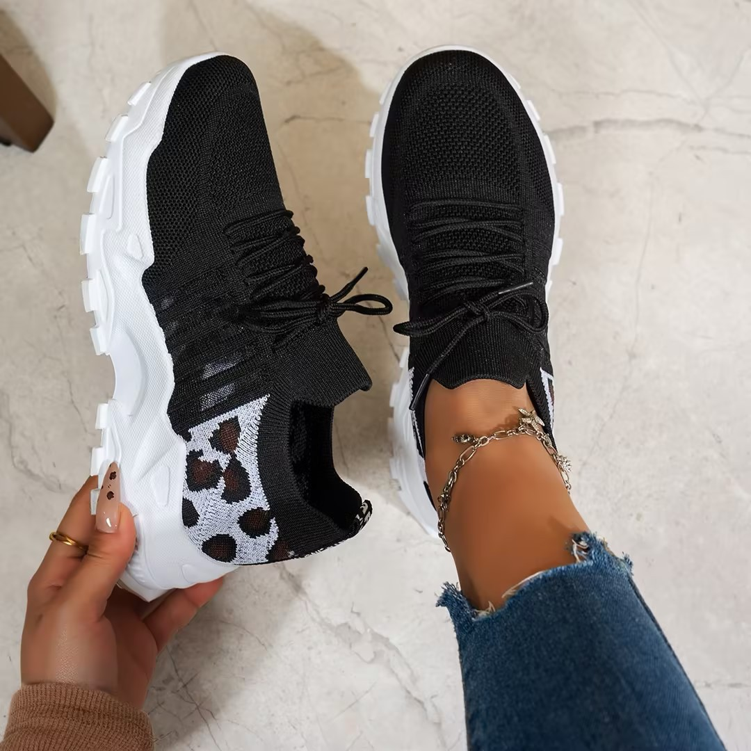Zapatillas ortopédicas mujer suela gruesa con cordones