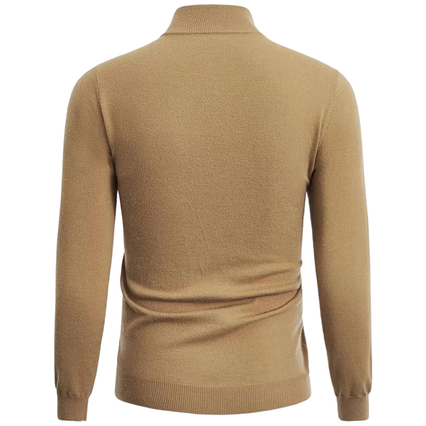 Jersey Hombre con media cremallera y cuello redondo