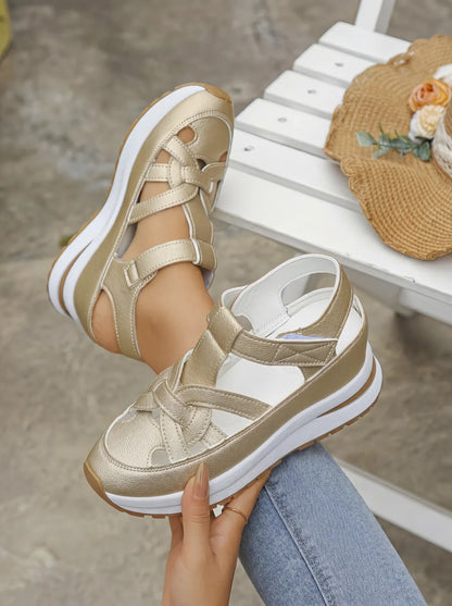 Sandalias Mujer de Cuña Comodas Ajuste Confortable