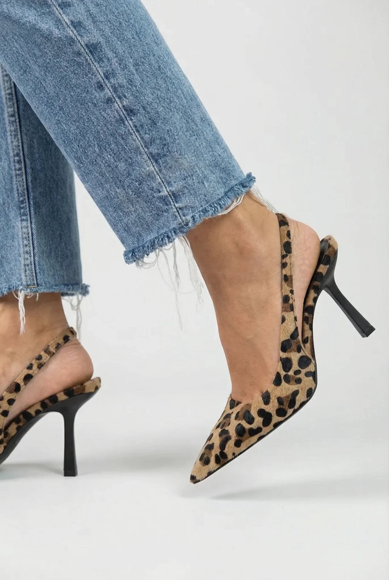 Tacones Mujer de Estampado Animal Ajuste Elegante